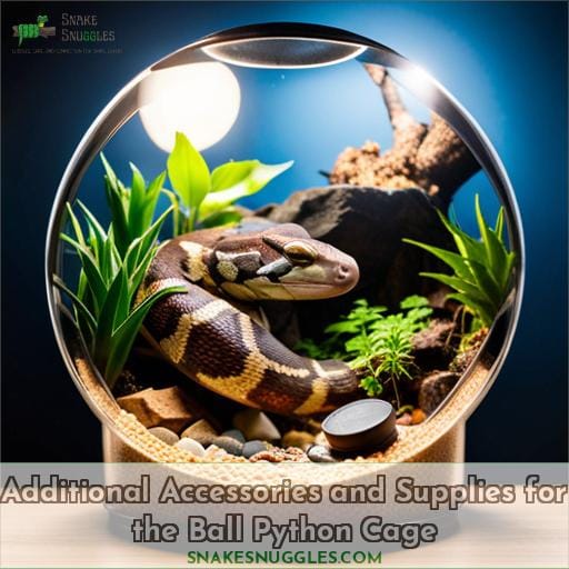 Additional Accessories and Supplies for the Ball Python Cage