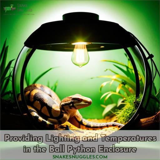 Providing Lighting and Temperatures in the Ball Python Enclosure