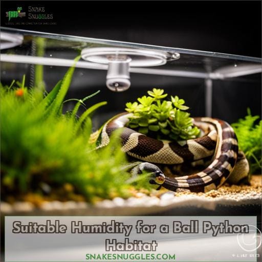 Suitable Humidity for a Ball Python Habitat