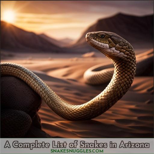 A Complete List of Snakes in Arizona