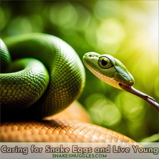 Caring for Snake Eggs and Live Young