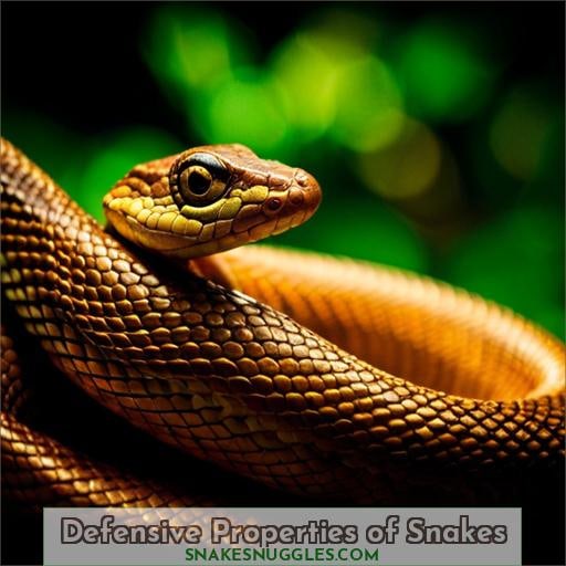 Defensive Properties of Snakes