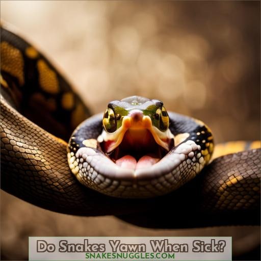 Do Snakes Yawn When Sick