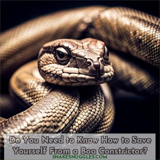 Do You Need to Know How to Save Yourself From a Boa Constrictor