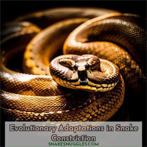 Evolutionary Adaptations in Snake Constriction