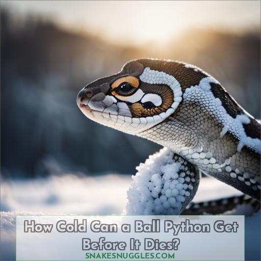 How Cold Can a Ball Python Get Before It Dies