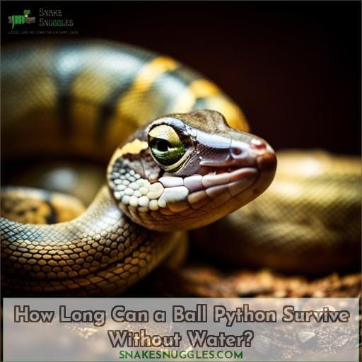 How Long Can a Ball Python Survive Without Water