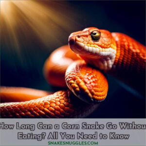 how long can a corn snake go without eating