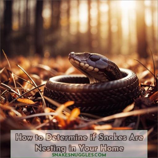 How to Determine if Snakes Are Nesting in Your Home