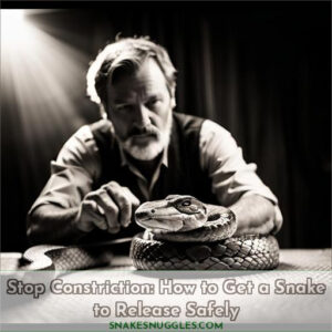 how to get a snake to stop constricting