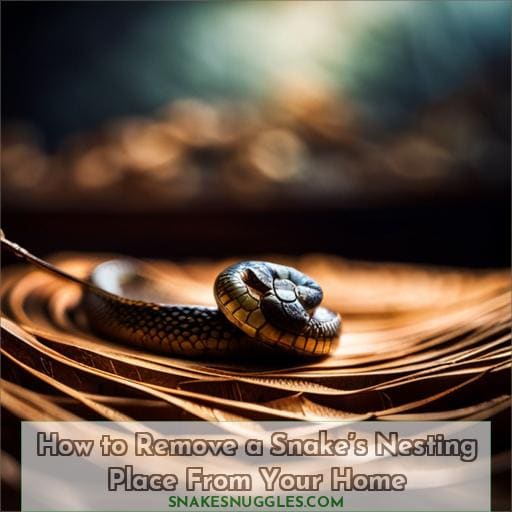 How to Remove a Snake’s Nesting Place From Your Home