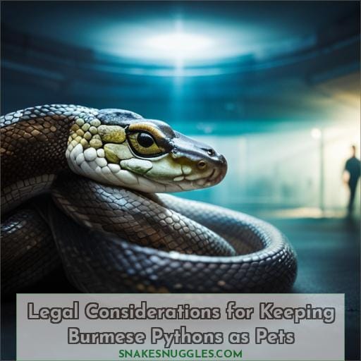 Legal Considerations for Keeping Burmese Pythons as Pets