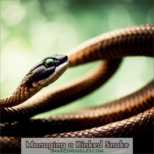 Managing a Kinked Snake
