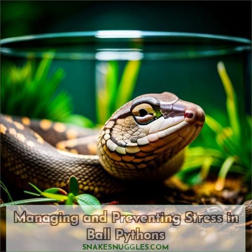 Managing and Preventing Stress in Ball Pythons