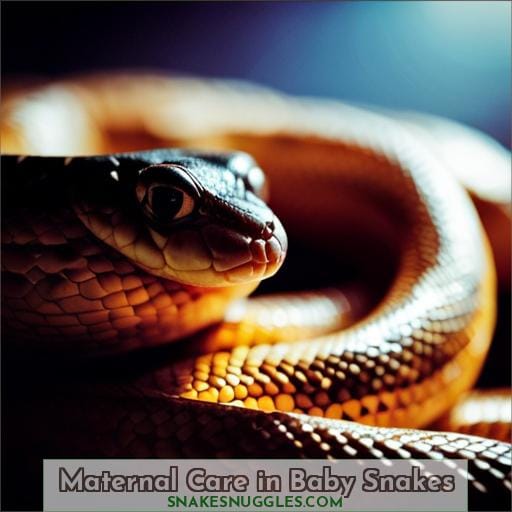 Maternal Care in Baby Snakes