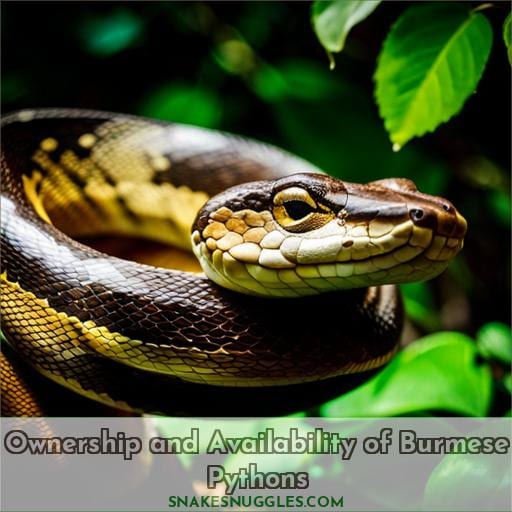Ownership and Availability of Burmese Pythons