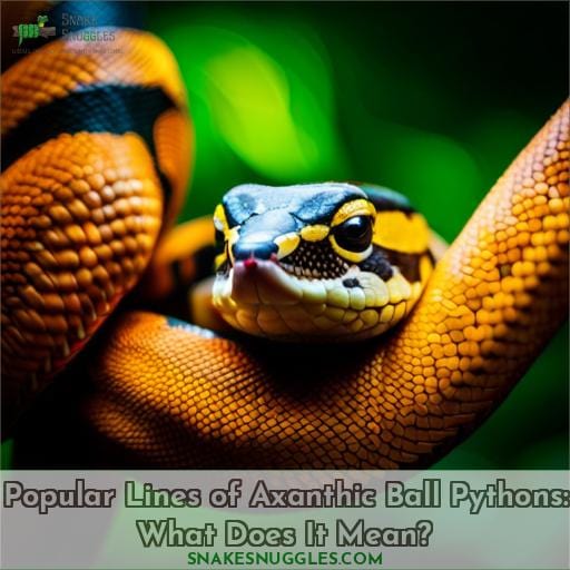 Popular Lines of Axanthic Ball Pythons: What Does It Mean