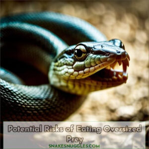 Image showcasing What Happens if a Snake Eats Something Too Big? Risk & Care Tips
