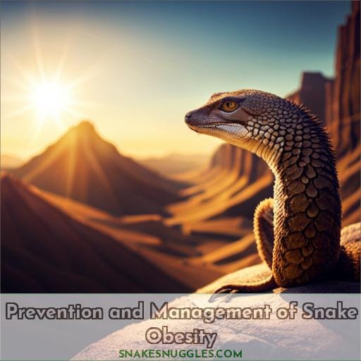 Prevention and Management of Snake Obesity