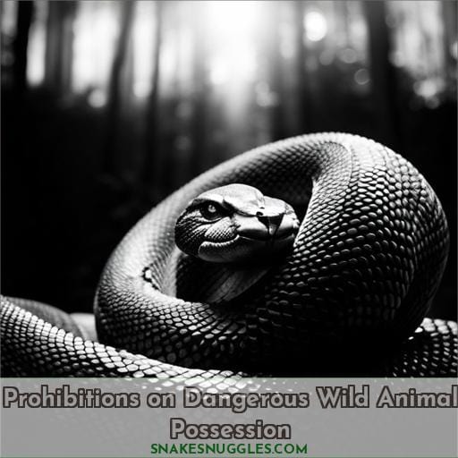 Prohibitions on Dangerous Wild Animal Possession
