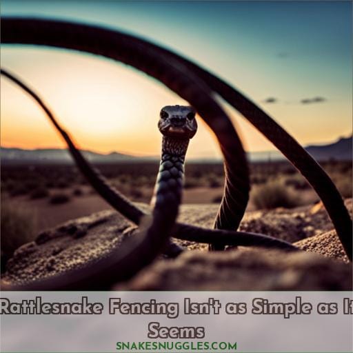 Rattlesnake Fencing Isn