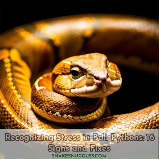 signs of stress in ball pythons