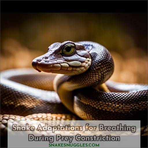 Snake Adaptations for Breathing During Prey Constriction
