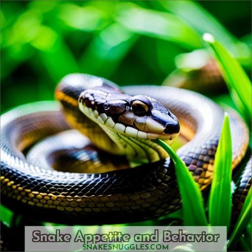 Snake Appetite and Behavior