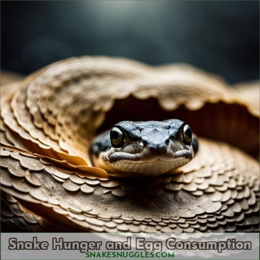 Snake Hunger and Egg Consumption