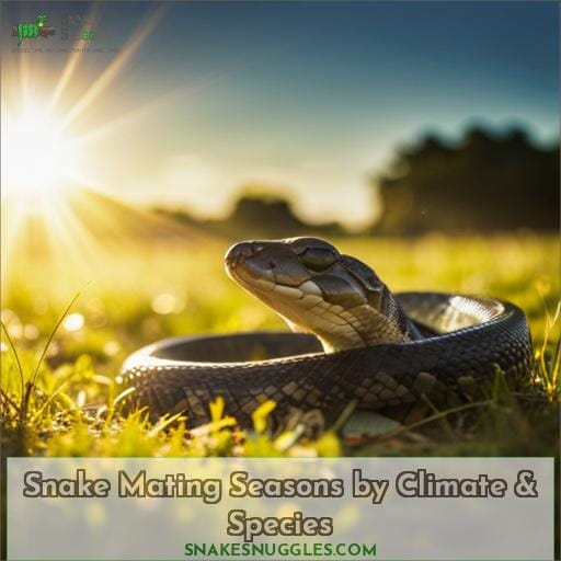 Snake Mating Seasons by Climate & Species