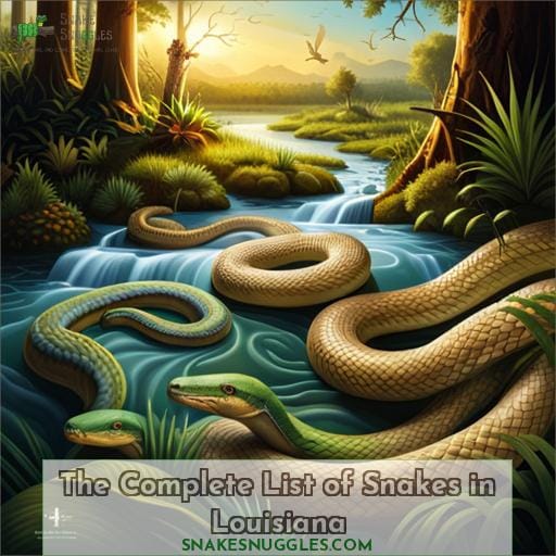 The Complete List of Snakes in Louisiana