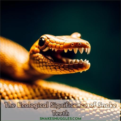 The Ecological Significance of Snake Teeth