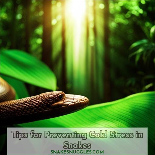 Tips for Preventing Cold Stress in Snakes