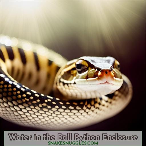 Water in the Ball Python Enclosure