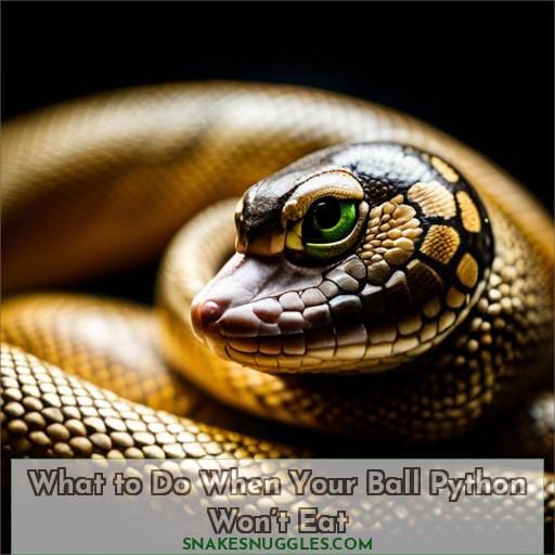 What to Do When Your Ball Python Won’t Eat