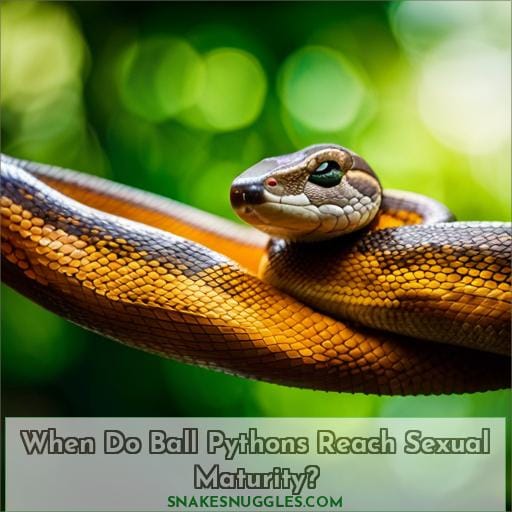 When Do Ball Pythons Reach Sexual Maturity