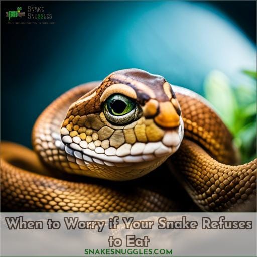 When to Worry if Your Snake Refuses to Eat