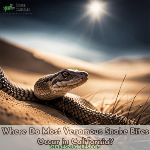 Where Do Most Venomous Snake Bites Occur in California