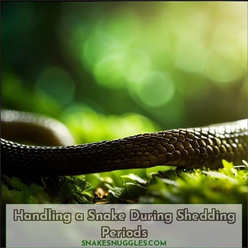 Handling a Snake During Shedding Periods