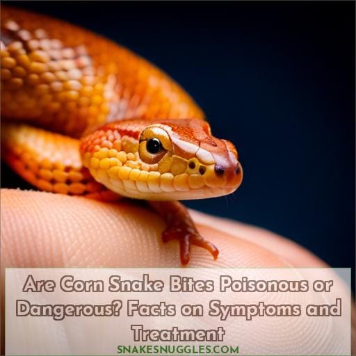 are corn snake bite poisonous
