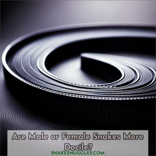 Are Male or Female Snakes More Docile