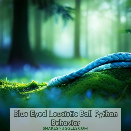 Blue Eyed Leucistic Ball Python Behavior