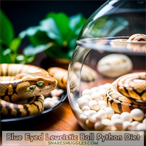 Blue Eyed Leucistic Ball Python Diet