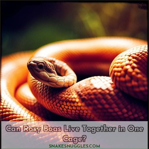 Can Rosy Boas Live Together in One Cage