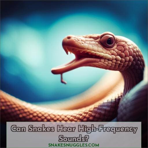 Can Snakes Hear High-Frequency Sounds