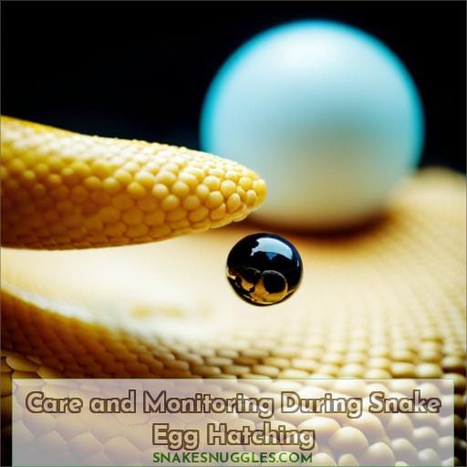 Care and Monitoring During Snake Egg Hatching