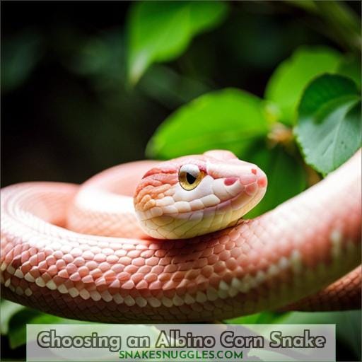 Choosing an Albino Corn Snake