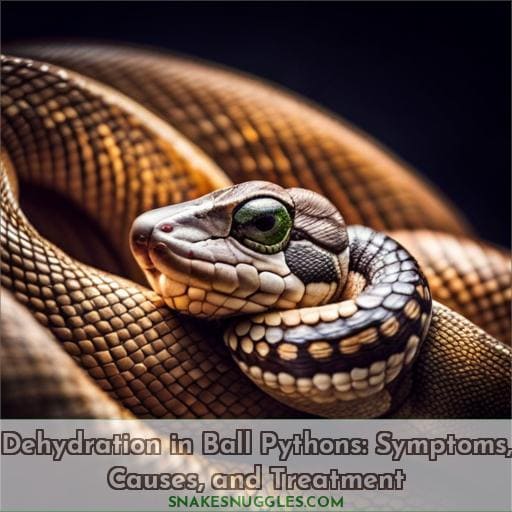 dehydration in ball pythons