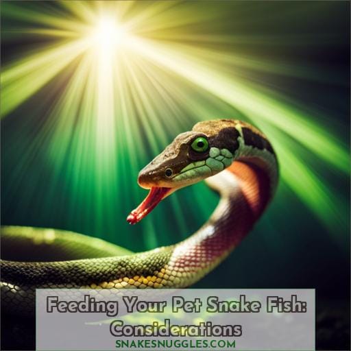 Feeding Your Pet Snake Fish: Considerations