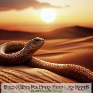 how many times a year do rosy boas lay eggs